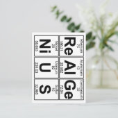 Re-Al-Ge-Ni-U-S （天才） – フル実在ス ポストカード (スタンド正面)