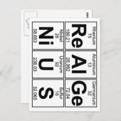 Re-Al-Ge-Ni-U-S （天才） – フル実在ス ポストカード (正面/裏面)