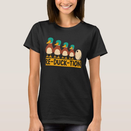 Re Duck Tion Duck Whisperer Duckling Bird Waterfow Tシャツ (正面)