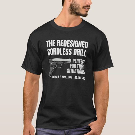 Re Edコードレスドリルハンドガンファイアーアームピストル Tシャツ (正面)