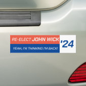 Re-John 選 Wick 2024 バンパーステッカー (車上)