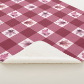 Re Maple Leaf Buffalo Plaid Sherpa Blanket シェルパブランケット (3/4)