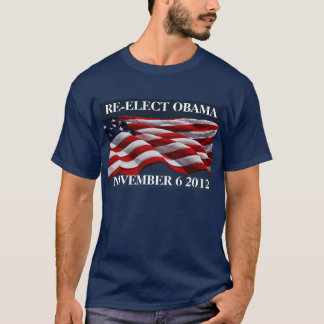 RE-OBAMA 2012選年11月6日シャツ Tシャツ