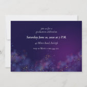 "Reach For The Stars"銀河系写真卒業 招待状 (裏面)