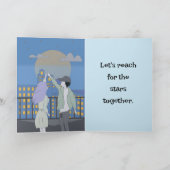 REACH FOR THE STARS LOVE CARD サンキューカード (内部)