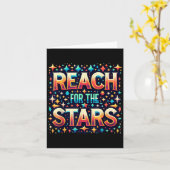 Reach For The Stars Motivational  カード (黄色い花)