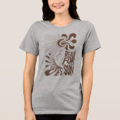 Reach For The Sun: Psychedelic T-Shirt Design with トライブレンドＴシャツ (正面)