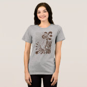 Reach For The Sun: Psychedelic T-Shirt Design with トライブレンドＴシャツ (正面全面)