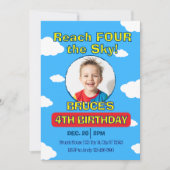 Reach FOUR the Sky, Picture Clouds 4th Birthday 招待状 (正面)