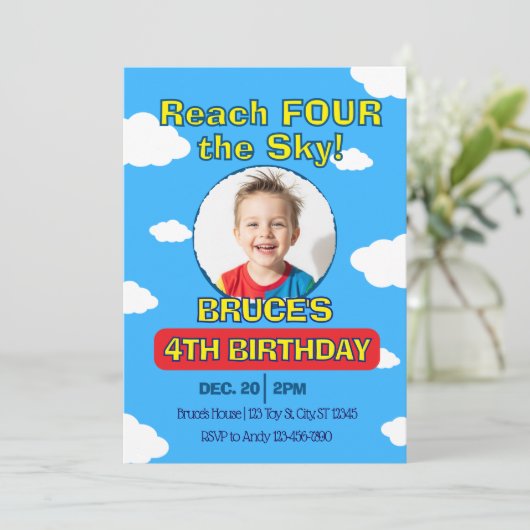 Reach FOUR the Sky, Picture Clouds 4th Birthday 招待状 (スタンド正面)