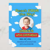 Reach FOUR the Sky, Picture Clouds 4th Birthday 招待状 (正面/裏面)