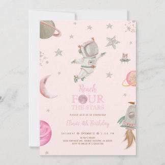 Reach four the stars, Girl Astronaut, Space 4th 招待状