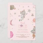 Reach four the stars, Girl Astronaut, Space 4th 招待状 (正面/裏面)