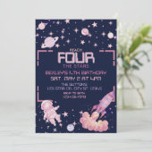 Reach Four the Stars Pink Space 4th Birthday 招待状 (スタンド正面)
