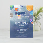 "Reach Four the Stars” Space Birthday Invitation 招待状 (スタンド正面)