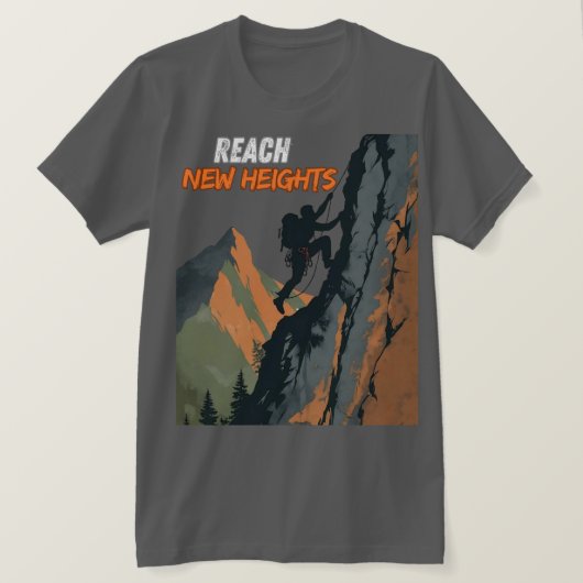 Reach New Heights – Climbing Day Tribute Tシャツ (デザイン正面)