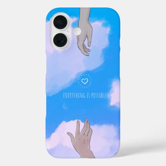 Reach of Hope – 希望へ届く 手のデザインケース Case-Mate iPhoneケース (裏面)