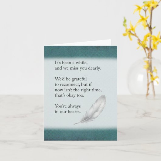 Reaching Out for Reconciliation Reconnection   カード (黄色い花)