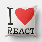 Reactが好き クッション (正面)
