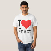 Reactが好き Tシャツ (正面フル)