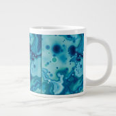 Reactive Glaze Deep Blue Green Fluid Texture Mug ジャンボコーヒーマグカップ (右)