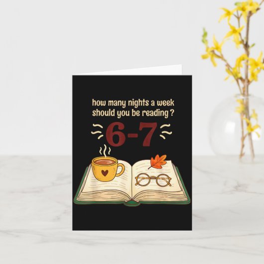 Read 6–7 Nights Funny Reading  カード (黄色い花)