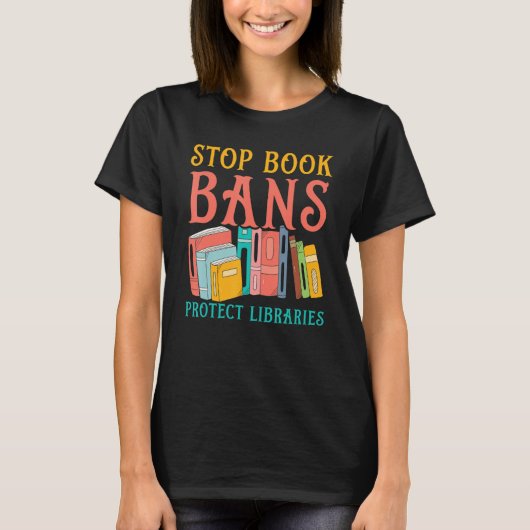 Read Banned Books Bookworm Book  Bibliophile Tシャツ (正面)