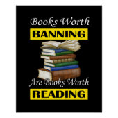 Read Banned Books Librarian Bookworm Book Reader ポスター (正面)