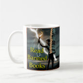 Read Banned Books - Mug コーヒーマグカップ (左)