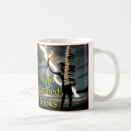 Read Banned Books - Mug コーヒーマグカップ (右)
