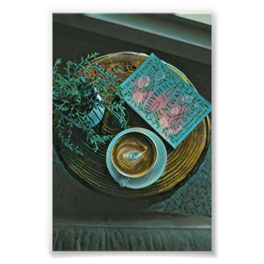 Read Books, Drink Coffee フォトプリント (正面)
