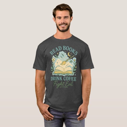 READ BOOKS DRINK COFFEE Tシャツ (正面フル)