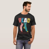Read Books Wacky Socks Reading Teacher Book Nerds Tシャツ (正面フル)
