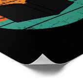 Read children's books funny vintage retro men ポスター (角)