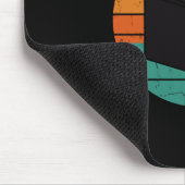 Read children's books funny vintage retro men マウスパッド (コーナー)