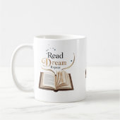 Read Dream Repeat Ceramic Mug - Flaming Book コーヒーマグカップ (左)