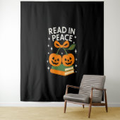 Read in Peace Funny Halloween Book タペストリー (インサイチュ)