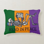 Read in peace skeleton アクセントクッション (正面)