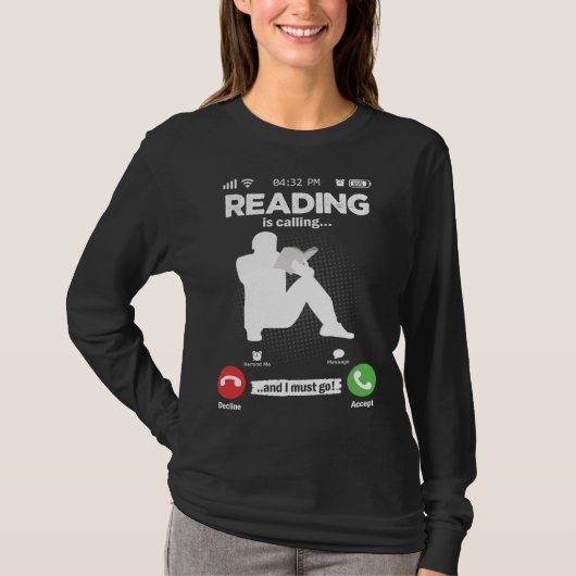 Read Is Calling I Must Go Library Books Hobby Read Tシャツ (正面)