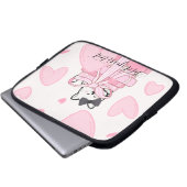 Read • Love • Protect – Cat Book Electronics Bag ラップトップスリーブ (正面下部)