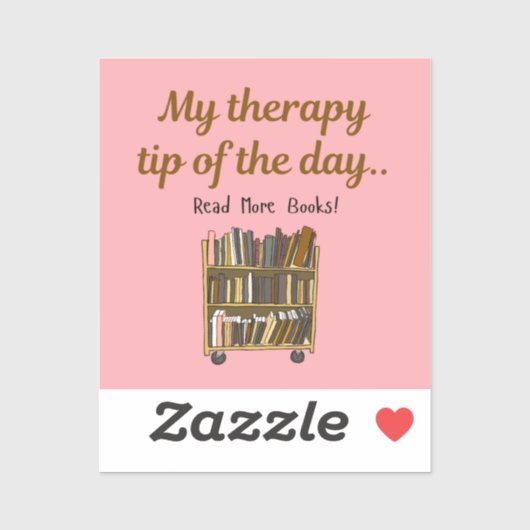 Read More Books –  Book Lover Therapy Sticker シール (シート)