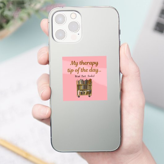 Read More Books – Book Lover Therapy Sticker シール (スマートフォン)