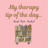 Read More Books – Book Lover Therapy Sticker シール (正面)