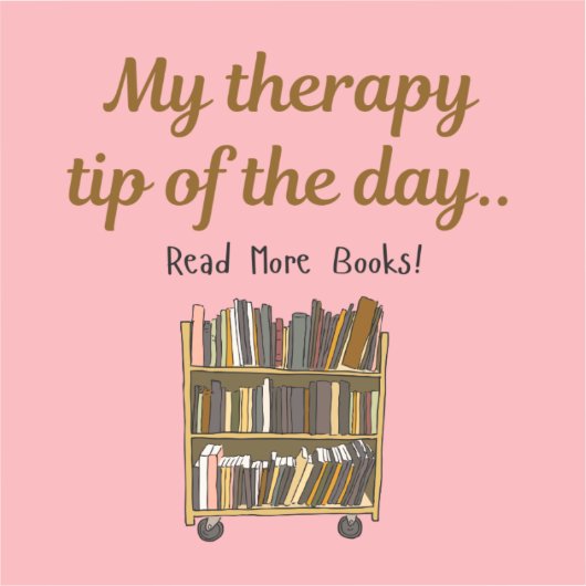 Read More Books –  Book Lover Therapy Sticker シール (正面)