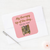 Read More Books –  Book Lover Therapy Sticker スクエアシール (封筒)