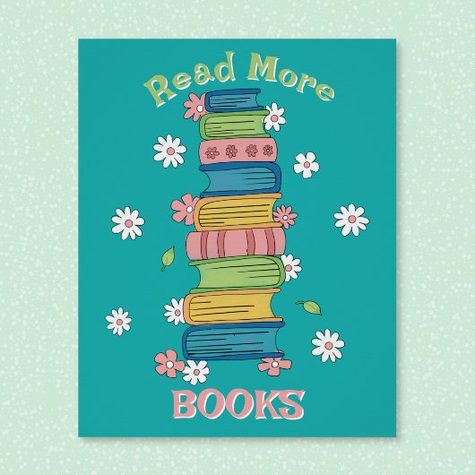 Read More Books - Classroom Library Glossy Poster ポスター