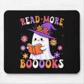 Read More Books Ghost Reading Book Funny Teacher H マウスパッド (正面)