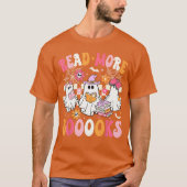 Read More Books Ghosts Reading Book Funnyeacher Ha Tシャツ (正面)