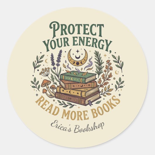 Read More Books Protect Your Energy Celestial ラウンドシール (正面)