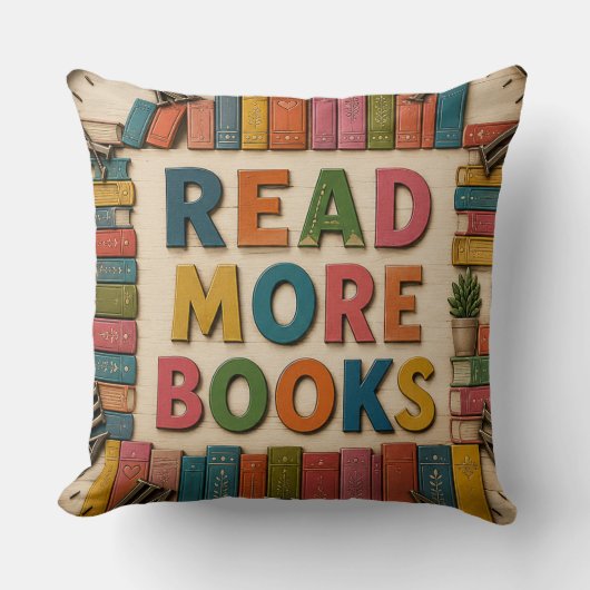 Read More Books Reading Classroom クッション (正面)